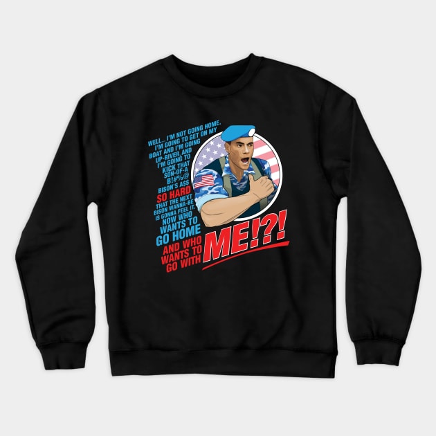 JCVD Guile Street Fighter Crewneck Sweatshirt by CoolDojoBro